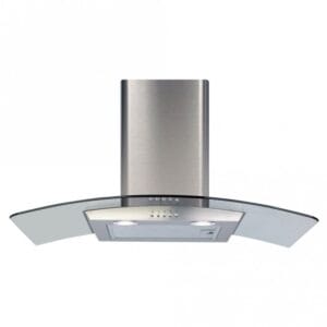 CDA ECP82SS 80cm Curved Glass Chimney Cooker Hood