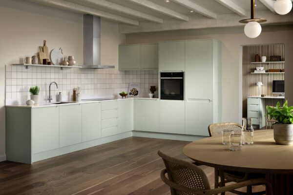 Bella chelsea matt pistachio kitchen scaled