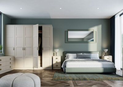 Bella supermatt taupe grey aldridge bedroom scaled