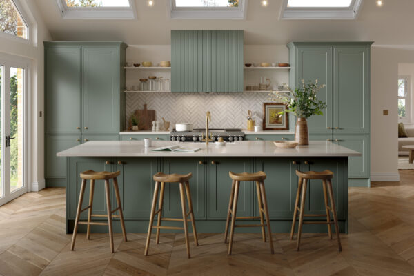 Bella tullymore matt sage green kitchen scaled