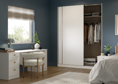 Valore matt snow white bedroom sliding scaled