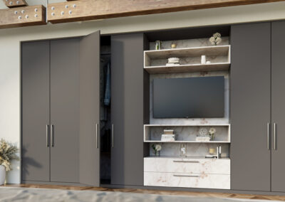 Zurfiz serica matt taupe and supermatt cascade sandstone bedroom scaled