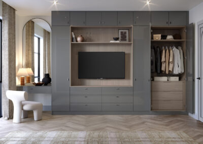 Zurfiz supergloss dust grey bedroom scaled