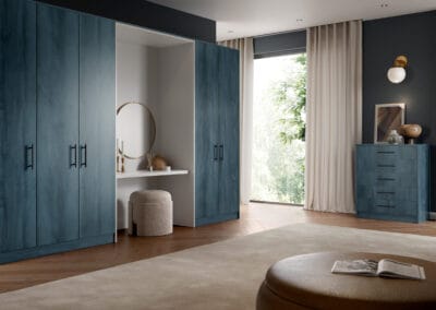Zurfiz supermatt croma blue and supermatt light grey bedroom scaled
