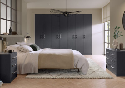 Zurfiz supermatt metallic grey bedroom scaled