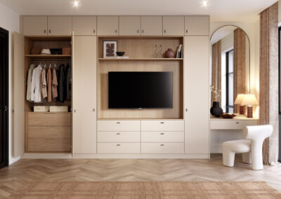 Zurfiz supermatt taupe grey bedroom scaled