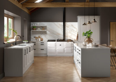 Bella richmond supermatt dove grey kitchen
