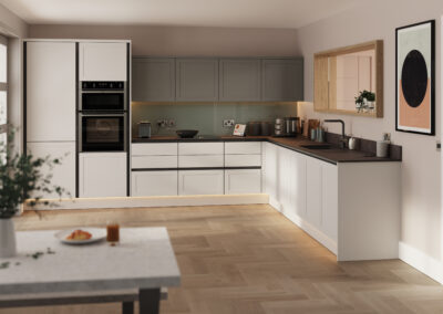 Bella supermatt white inrail oakham