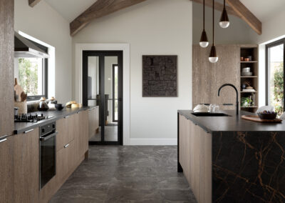 Bella venice cremona oak canollo kitchen
