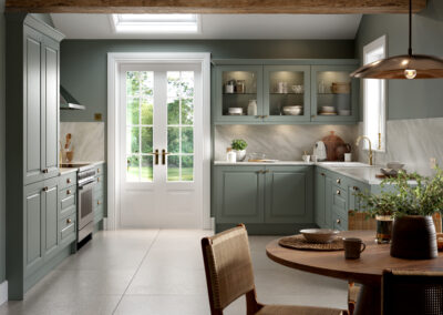 Carlton matt sage green kitchen