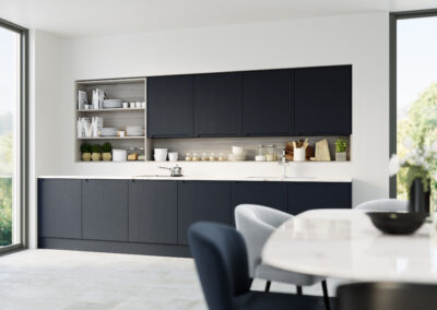 Chelsea paint flow matt indigo blue kitchen crop