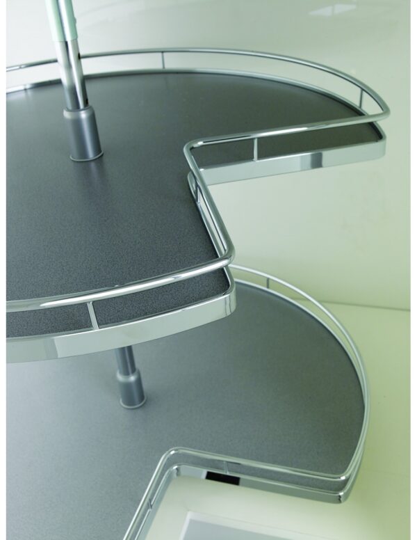 Kessebohmer 34 corner carousel arena chrome 700mm dia
