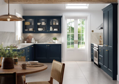 Richmond paint flow matt indigo blue kitchen