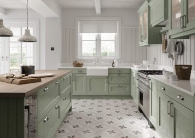 Thornbury sage green kitchen