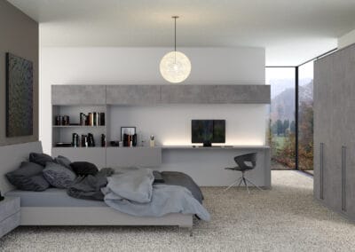 Valore anthracite fabric metal smooth dust grey