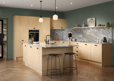 Valore light natural casella oak kitchen