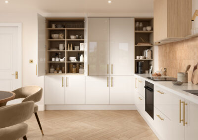 Zurfiz supergloss cashmere kitchen