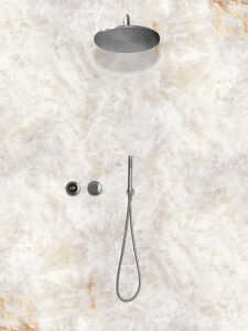 Tog ring hwhk ch ted shower kit 2 outlet round hand shower wall chrome