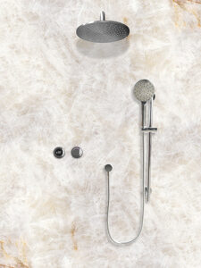 Tog ring hwsl ch slide rail 2 outlet ring wall chrome