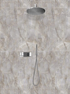 Tog sqr hwhk ch square ted shower kit 2 outlet round hand shower chrome