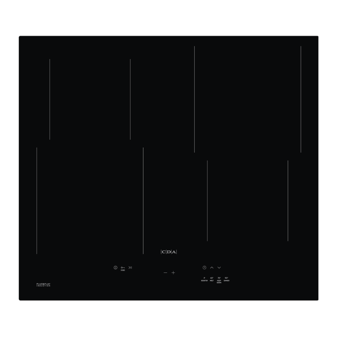 0014594 cda hn6013fr four zone induction hob