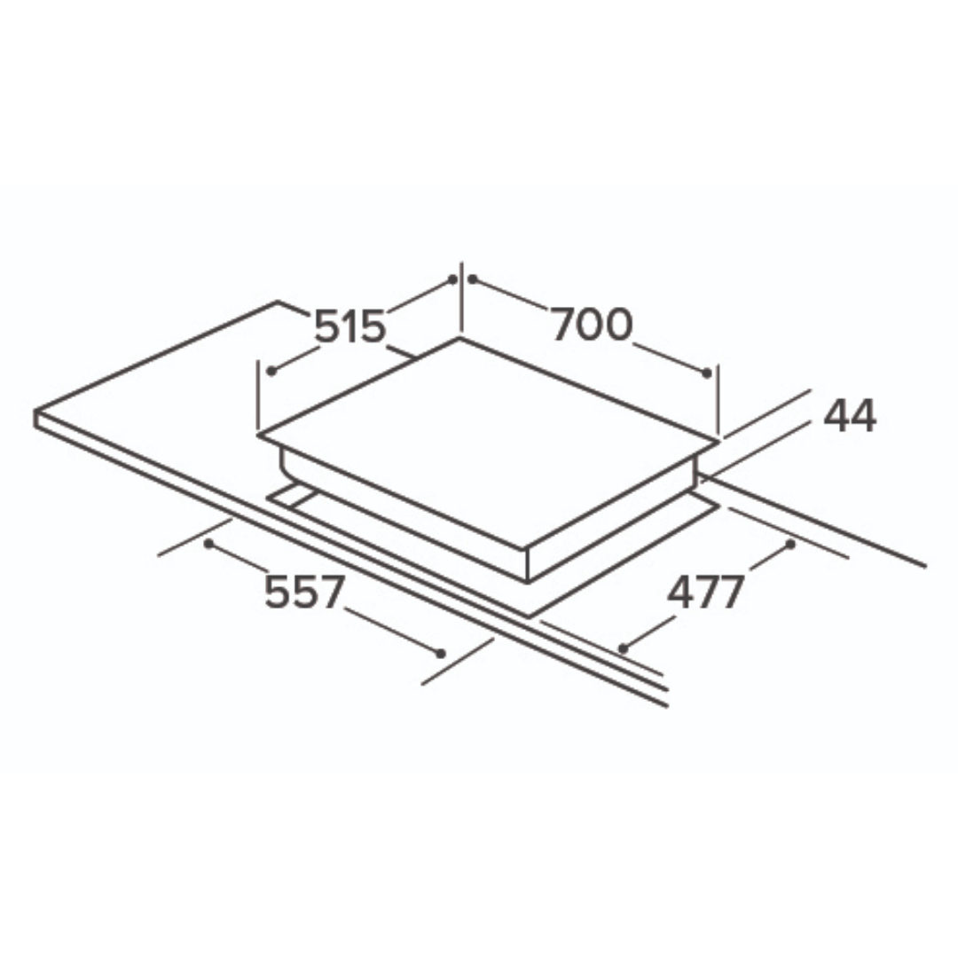 0014626 cda hvg721bl five burner gas glass hob